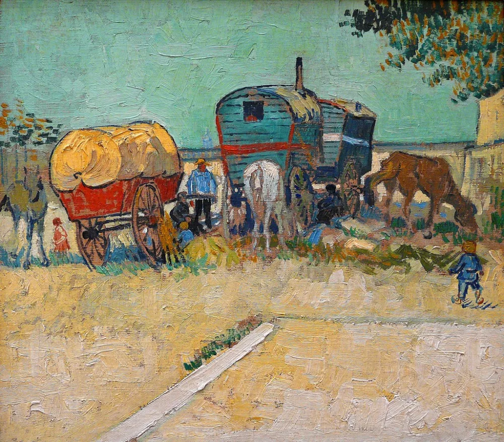  • 08 Le camp des bohémiens Vincent Van Gogh 1888