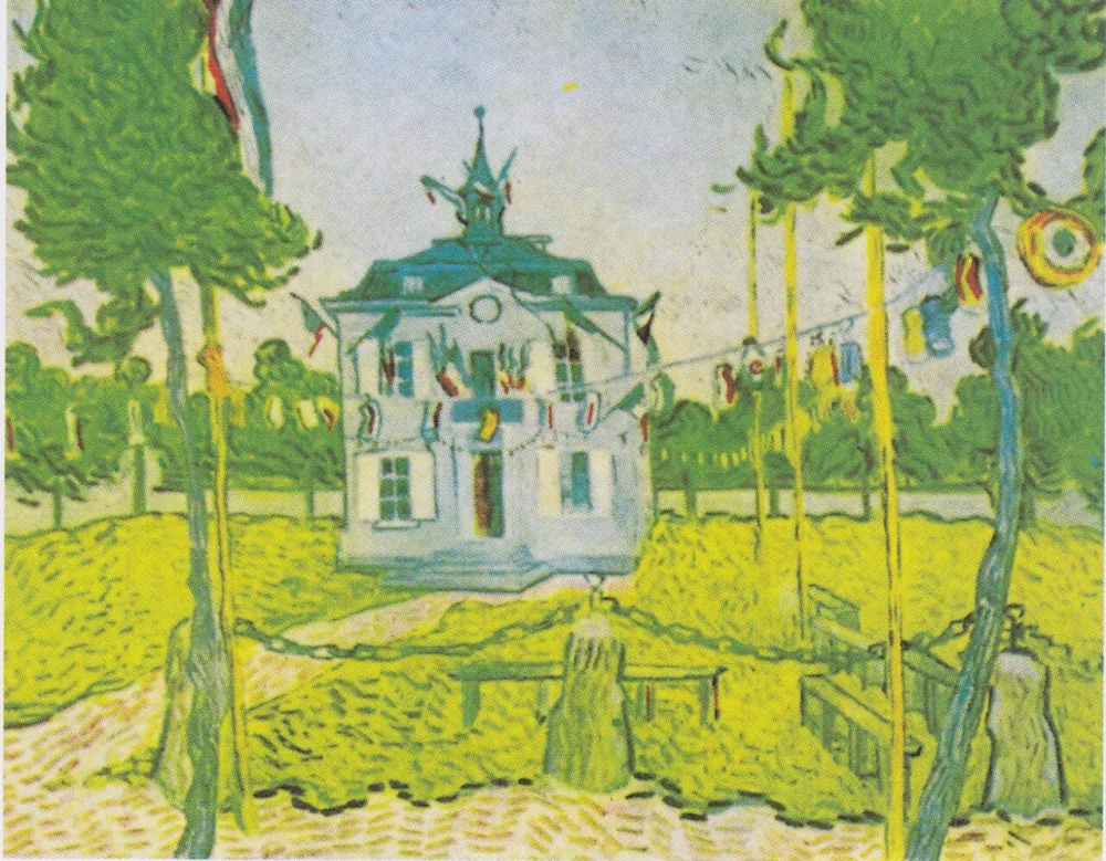  • 19 La mairie d Auvers sur Oise le 14 juillet Vincent Van Gogh 1890
